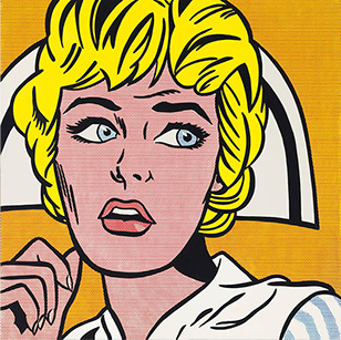 Roy Lichtenstein - Nurse Pop art vs. Cubism
