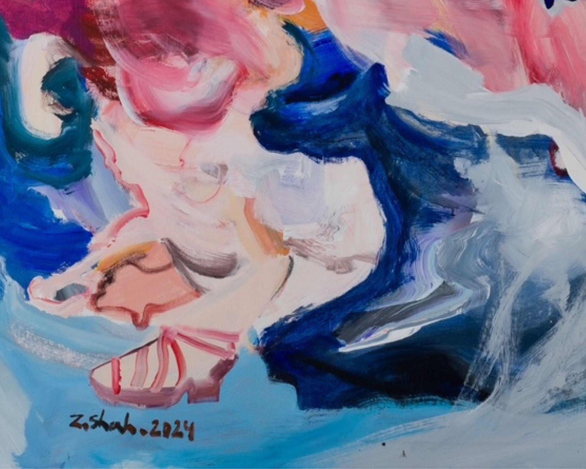 Abstract Expressionist Painting in Acrylic and Oil, 21st Century - Image 6