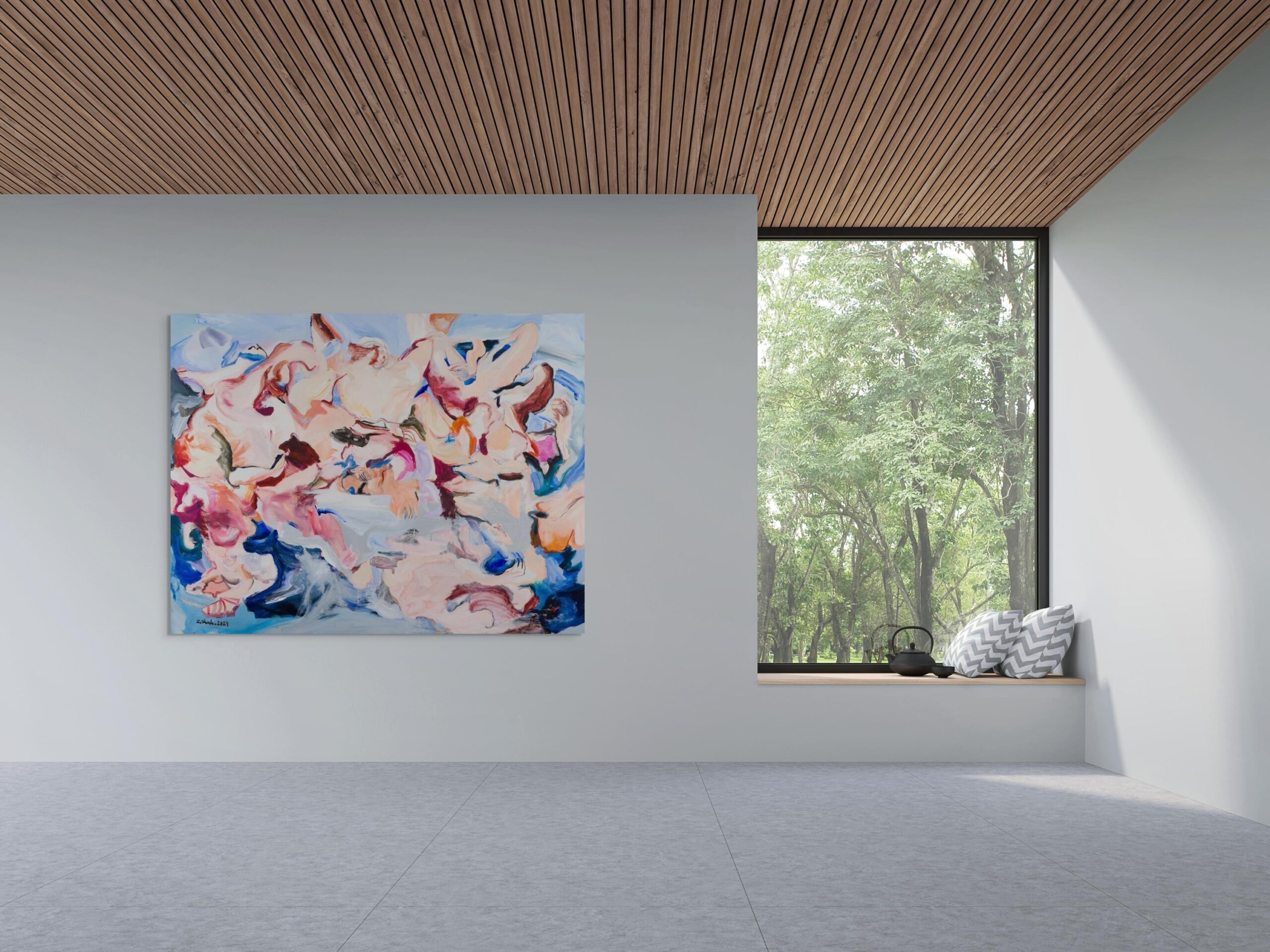Abstract Expressionist Painting in Acrylic and Oil, 21st Century - Image 9