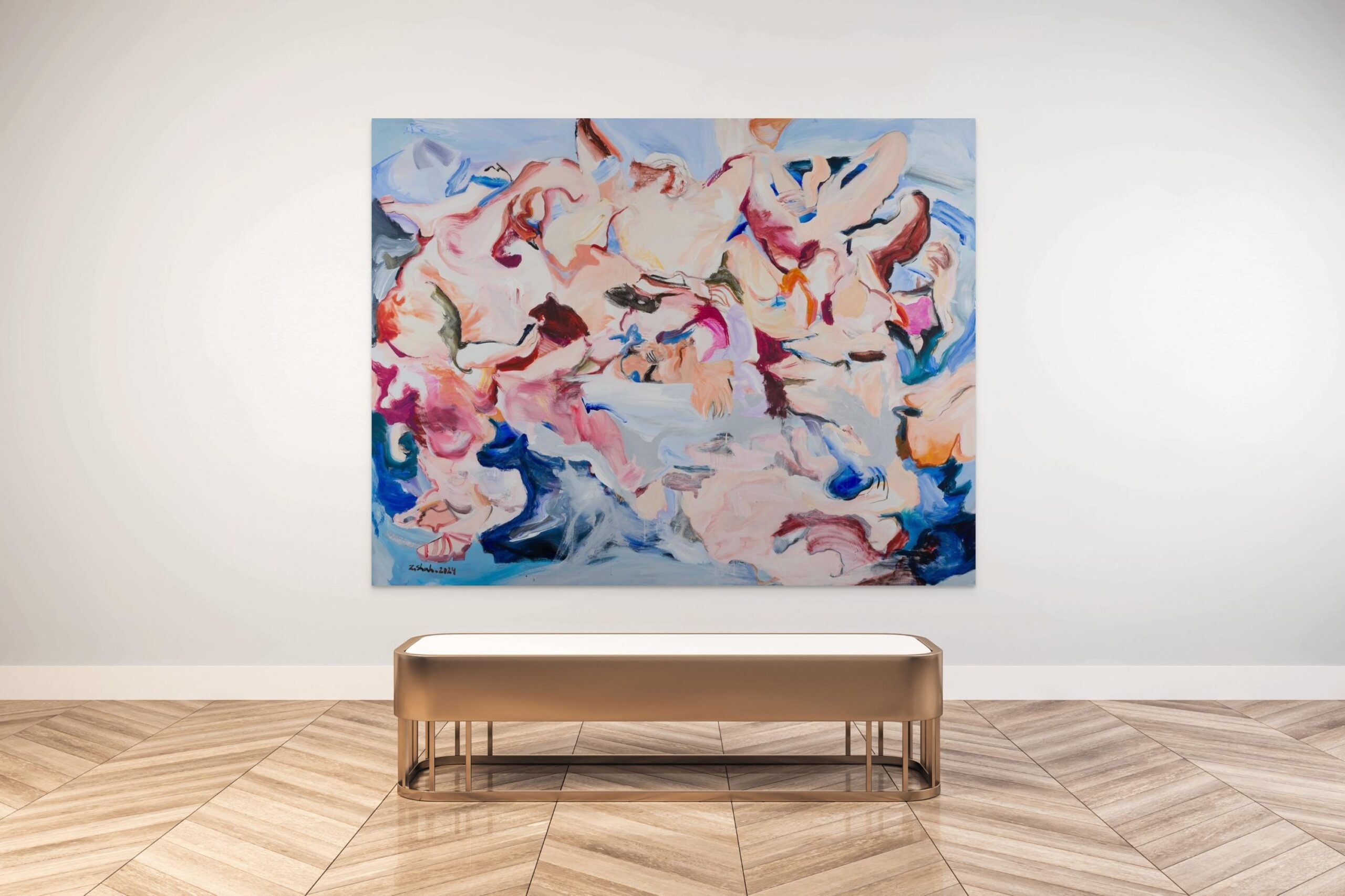 Abstract Expressionist Painting in Acrylic and Oil, 21st Century - Image 5